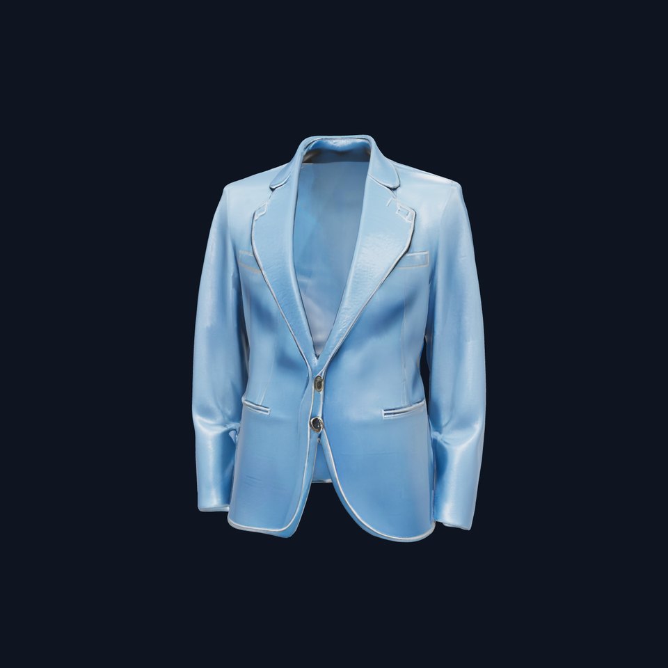 Formal Blue Blazer D Model Pack